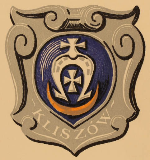 Exlibris by Tadeusz Przypkowski from Poland for ? Kliszow - Heraldry 