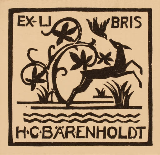 Exlibris by H. C. Bärenholdt from Denmark for H. C. Bärenholdt - Fauna 