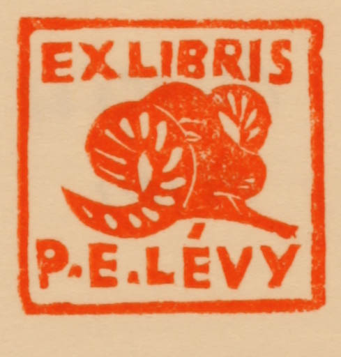 Exlibris by Jocelyn Mercier from France for Pierre Edmond Levy - Fauna 