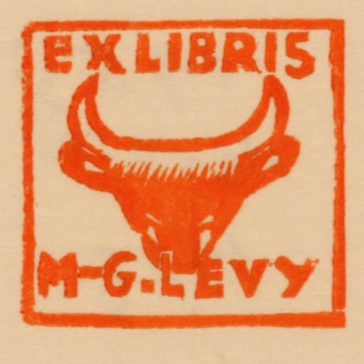 Exlibris by Jocelyn Mercier from France for Pierre Edmond Levy - Fauna 