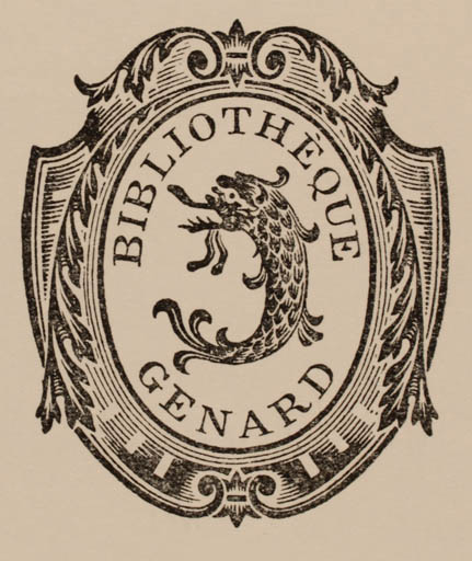 Exlibris by Jocelyn Mercier from France for ? Bibliothèque Genard - 