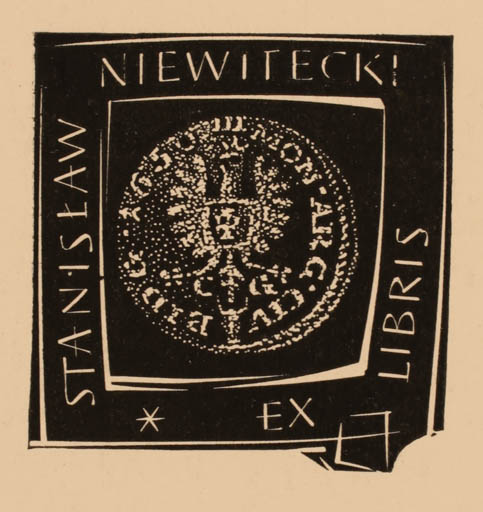 Exlibris by Ryszard Krzywka from Poland for St. Niewitecki - 