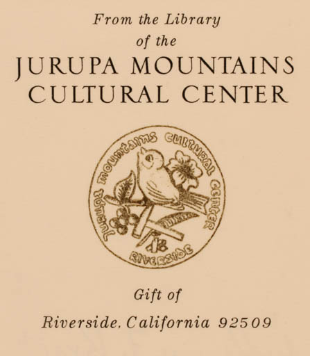 Exlibris by Anthony F. Kroll from USA for ? Jurupa Mountains Cultural Center - Bird 