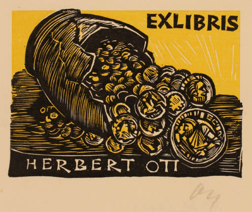 Exlibris by Herbert S. Ott from Germany for Herbert S. Ott - 