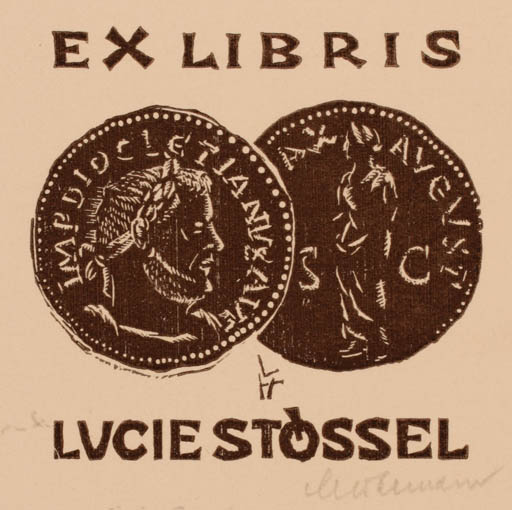 Exlibris by Leopold Hofmann from Austria for Lucie Støssel - 