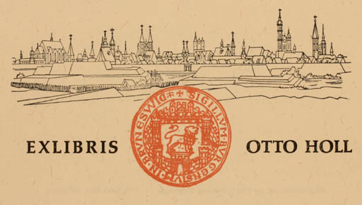 Exlibris by Hans Beck from Germany for Otto Holl - City 