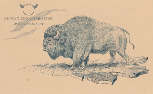 Exlibris by Vlastimil Kacirek from Czechoslovakia for E. Dlouhy - Fauna 