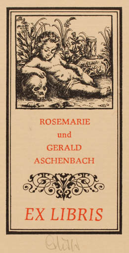 Exlibris by Christian Lüttich from Germany for Rosemarie & Gerald Aschenbach - Child Death 