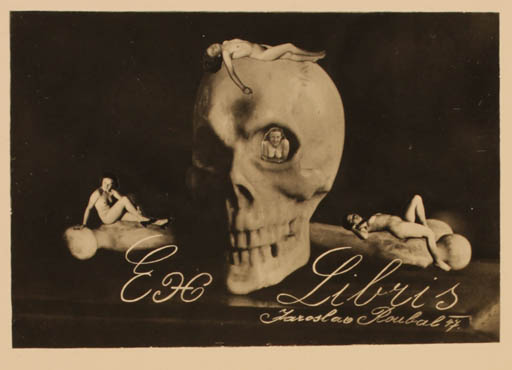 Exlibris by Viktor Roubal from Czech Republic for Jaroslav Roubal - Death Woman 