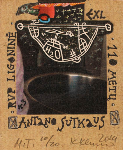 Exlibris by Klemensas Kupriunas from Lithuania for Antano Sutkaus - Abstract 