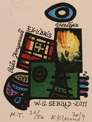 Exlibris by Klemensas Kupriunas from Lithuania for Ruta Jonynaite - Abstract 