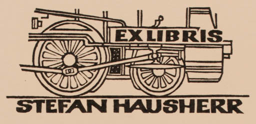 Exlibris by Ottmar Premstaller from Austria for Stefan Hausherr - Technology Train 