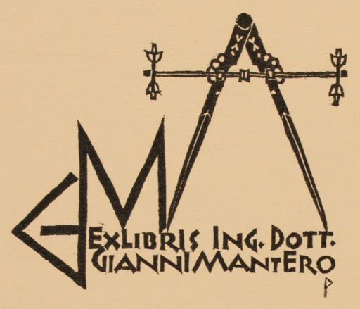 Exlibris by Ottmar Premstaller from Austria for ? ? - Text/Writing 