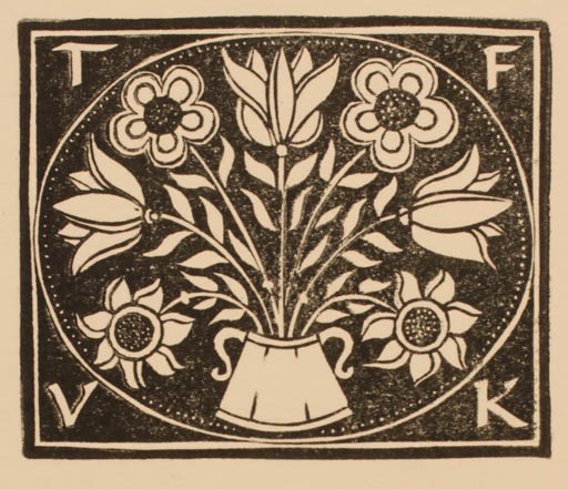 Exlibris by Ottmar Premstaller from Austria for ? ? - Flower 