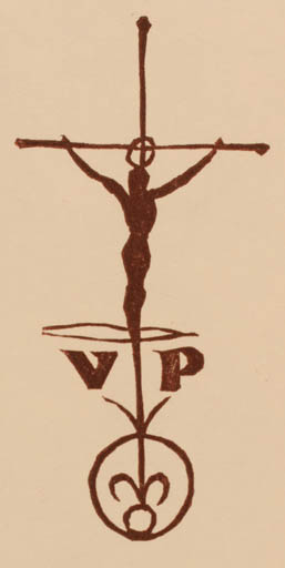 Exlibris by Ottmar Premstaller from Austria for ? P. V. - Religion 