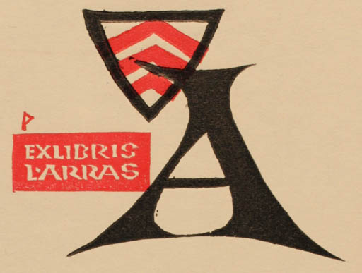 Exlibris by Ottmar Premstaller from Austria for Leo Arras - Monogram 