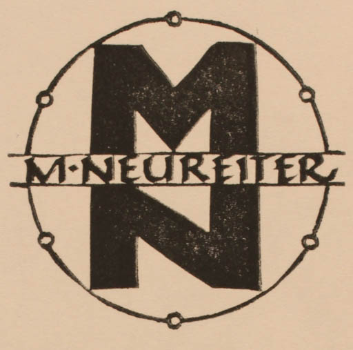 Exlibris by Ottmar Premstaller from Austria for Manfred Neureiter - Monogram 