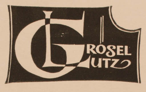 Exlibris by Ottmar Premstaller from Austria for Grosel Lutz - Monogram 