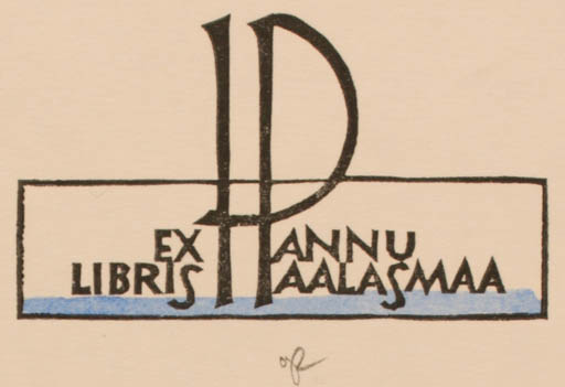 Exlibris by Ottmar Premstaller from Austria for Annu Aalasmaa - Monogram 