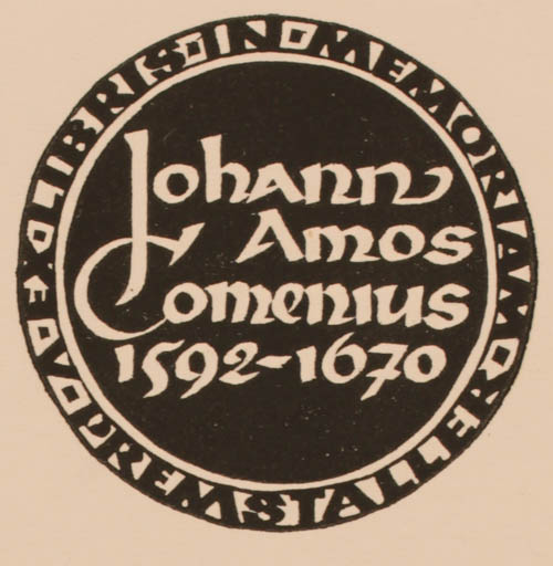 Exlibris by Ottmar Premstaller from Austria for Johann Amos Comenius - Text/Writing 