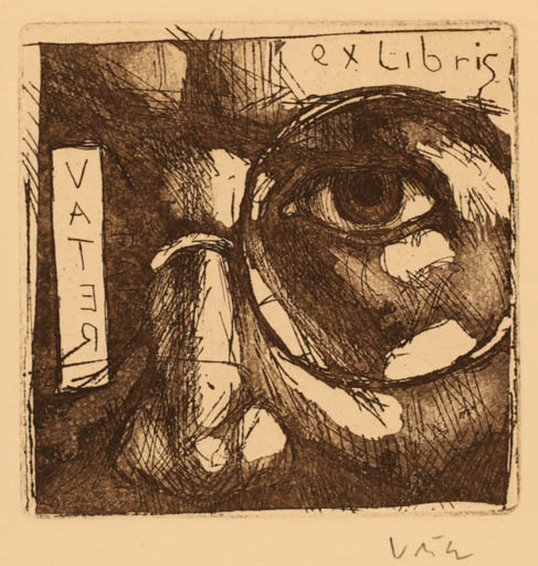 Exlibris by Axel Vater from Germany for Axel Vater - 