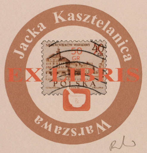 Exlibris by Rajmund Aszkowski from Poland for Jacka Kasztelanica - 