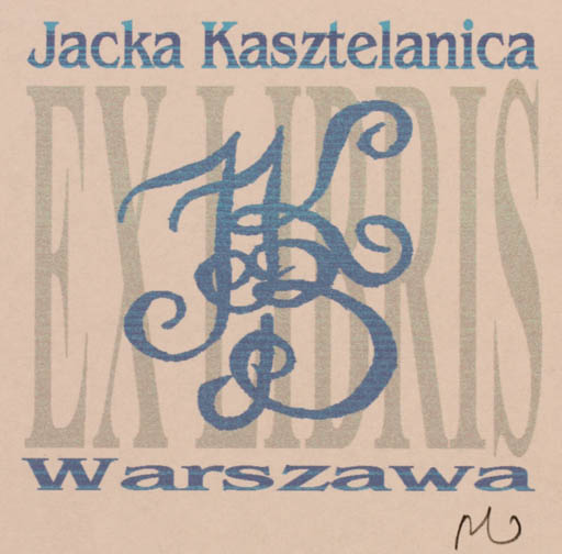 Exlibris by Rajmund Aszkowski from Poland for Jacka Kasztelanica - Monogram 