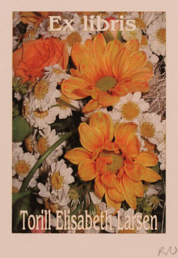 Exlibris by Rajmund Aszkowski from Poland for Torill  Elisabeth Larsen - Flower 