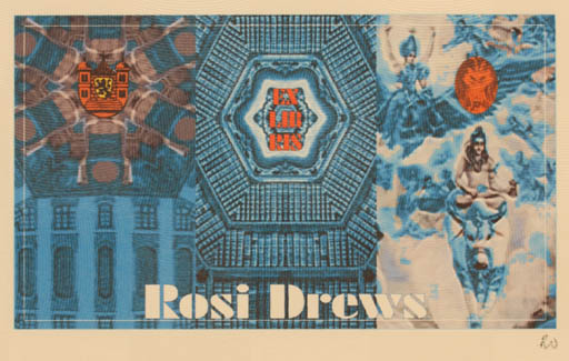 Exlibris by Rajmund Aszkowski from Poland for Rosi Drews - Book 