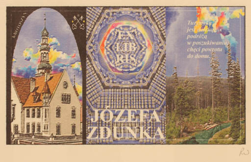 Exlibris by Rajmund Aszkowski from Poland for Jozefa Zdunka - Book 