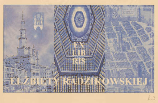 Exlibris by Rajmund Aszkowski from Poland for Elzbiety Radzikowskiej - Book 