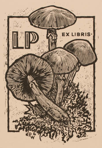 Exlibris by Werner Pfeiler from Austria for ? L P - Flora 