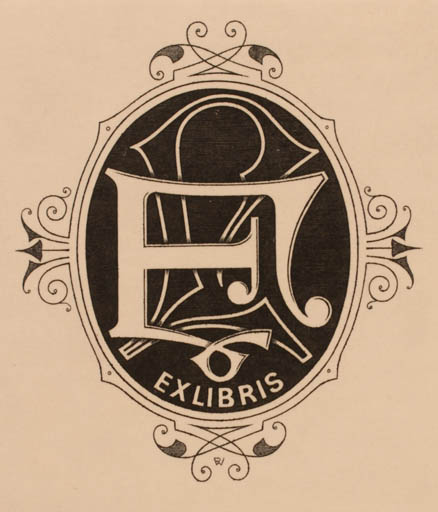 Exlibris by Werner Pfeiler from Austria for ? ? - Monogram 