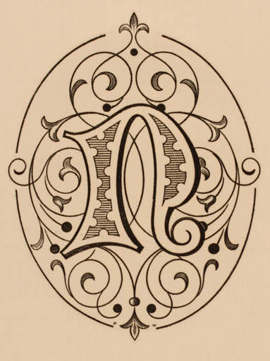 Exlibris by Werner Pfeiler from Austria for ? ? - Monogram Ornament 