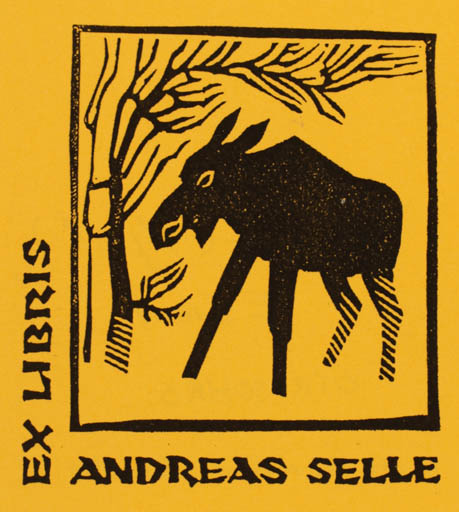 Exlibris by Oleg Otroschko from Russia for Andreas Selle - Fauna 