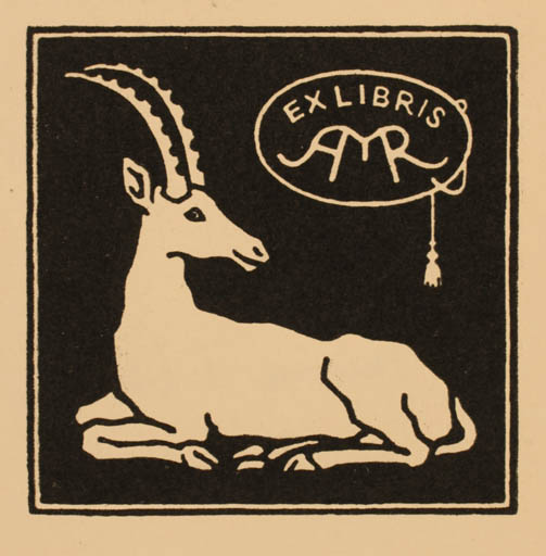 Exlibris by ? ? from Unknown for ? ? - Fauna 