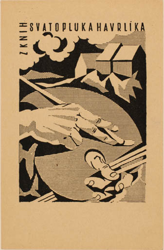 Exlibris by Svatopluka Havrlika from Czech Republic for Svatopluka Havrlika - Art Scenery/Landscape 