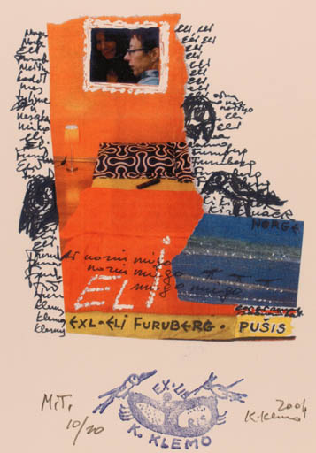 Exlibris by Klemensas Kupriunas from Lithuania for Eli Furuberg - Abstract 