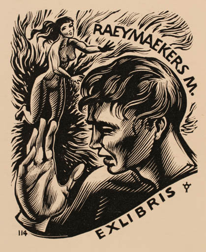 Exlibris by Frank-Ivo van Damme from Belgium for Michiel Raeymaekers - Mythology 