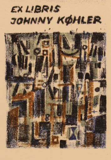 Exlibris by Pravoslav Sovak from Czechoslovakia for Køhler Johnny - Abstract 