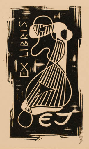 Exlibris by ? Zier from Germany for ? E J - 
