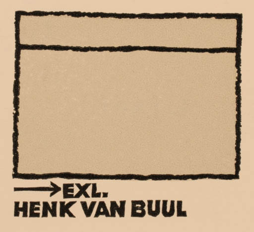 Exlibris by Cees Andriessen from Netherland for Henk van Buul - Abstract 