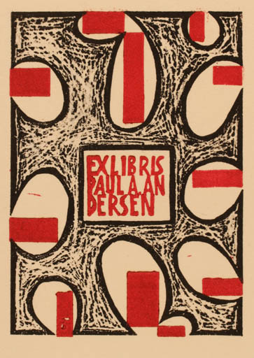 Exlibris by Igor Beketow from Russia for Poul A. Andersen - Abstract 