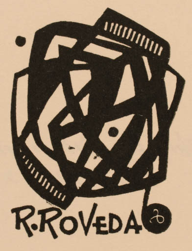 Exlibris by Zbigniew Dolatowski from Poland for Roland Roveda - Abstract 