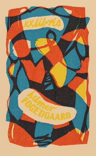 Exlibris by Edward Grabowski from Poland for Helmer Fogedgaard - Abstract 