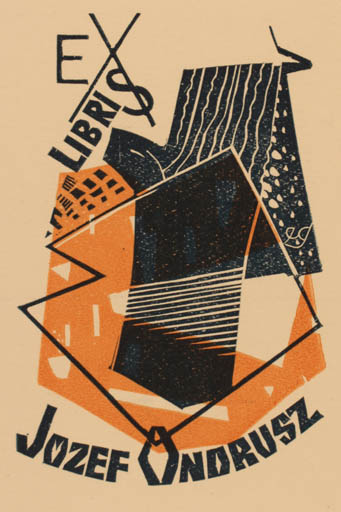 Exlibris by Edward Grabowski from Poland for Jozef Ondrusz - Abstract 