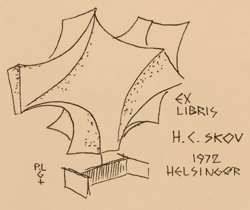 Exlibris by Pier-Luigi Gerosa from Italy for Henry Carlo Skov - Abstract Exlibris Congress 