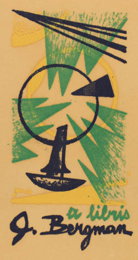 Exlibris by Vladimir Jandejsek from Czechoslovakia for Gerard Bergman - Abstract 