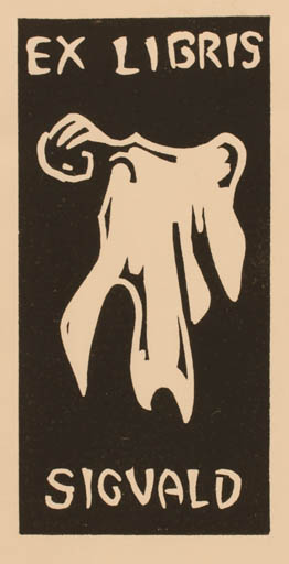Exlibris by Sigvald Nielsen from Denmark for Sigvald Nielsen - Abstract 