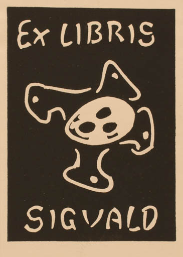 Exlibris by Sigvald Nielsen from Denmark for Sigvald Nielsen - Abstract 